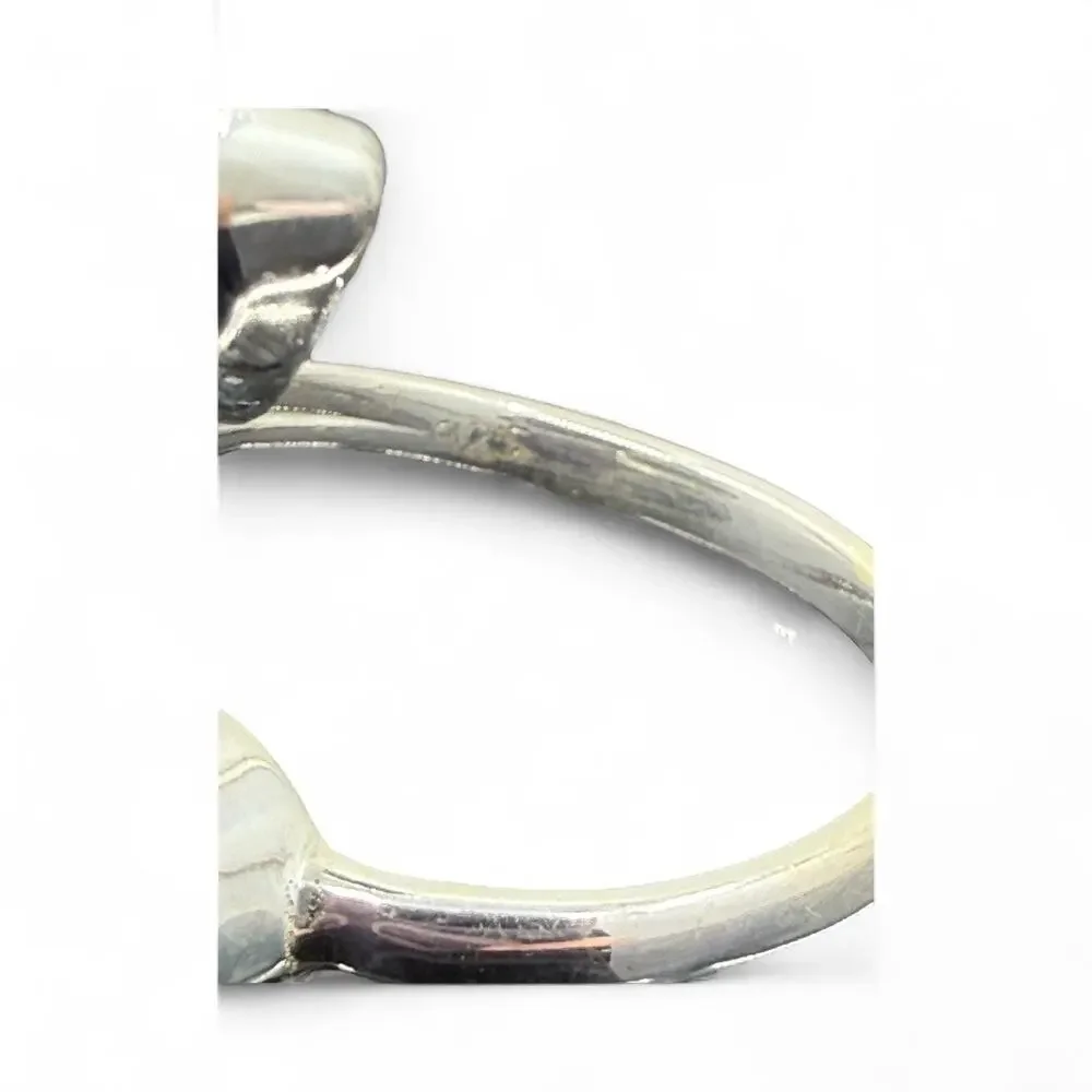 Natural Raw Chrome Diopside Prasiolite Ring 925 Sterling Silver Size 9 - Picture 7 of 9